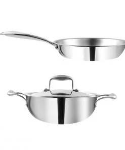 Vinod Cookware Vinod Platinum Triply Stainless Steel Combo Sets (Induction Friendly) Cookware