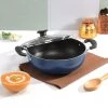 Vinod Cookware Cookware Vinod Zest Non-Stick Deep Kadai With Lid 13 Vinod Cookware Cookware Vinod Zest Non-Stick Deep Kadai With Lid
