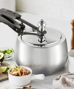 Vinod Cookware Vinod Europa Stainless Steel Handi Shape Inner Lid Pressure Cooker (Induction - Friendly) Pressure Cookers