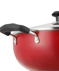 Vinod Cookware Vinod Zest Non Stick Deep Kadai With Lid (Induction Friendly)