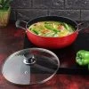 Vinod Cookware Vinod Zest Non Stick Deep Kadai With Lid (Induction Friendly)