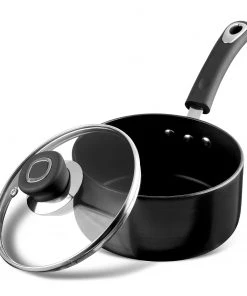 Vinod Cookware Vinod Hanos Non Stick Saucepan With Lid - 16 Cm (Induction Friendly) Cookware