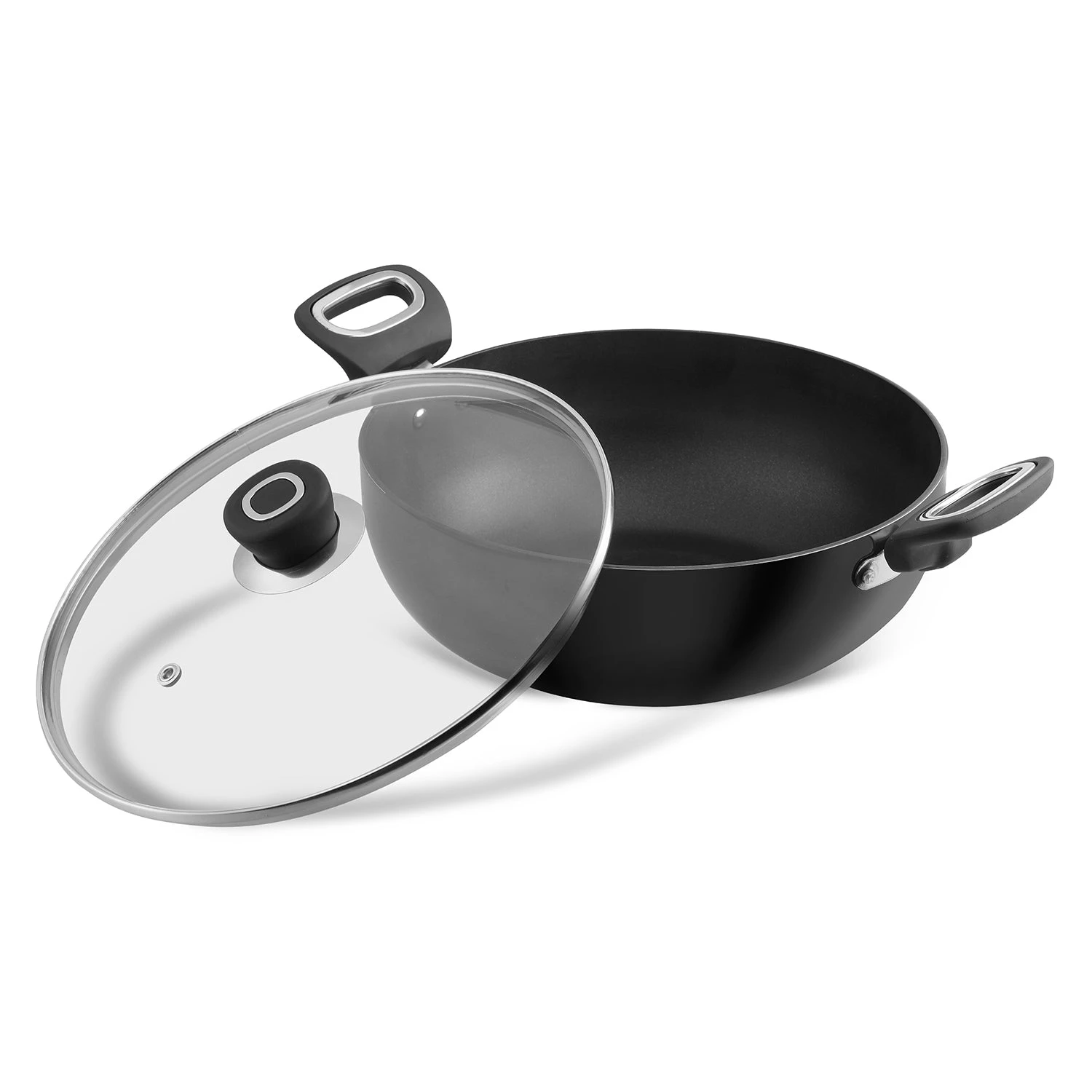 Vinod Cookware Cookware Vinod Hanos Non Stick Kadai (Induction Friendly) 3 Vinod Cookware Cookware Vinod Hanos Non Stick Kadai (Induction Friendly)