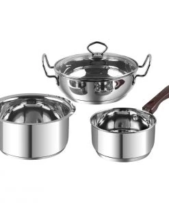 Vinod Cookware Vinod Amalfi Stainless Steel Cookware Set - 3 Pcs - (Induction Friendly)