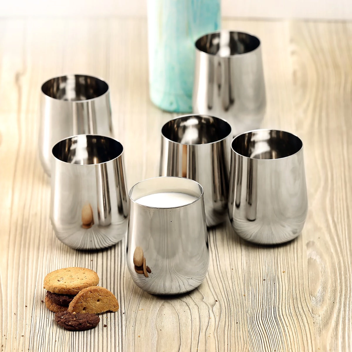 Vinod Cookware Kraft Madhur Glass Set - 6 Pc 1 Vinod Cookware Kraft Madhur Glass Set - 6 Pc