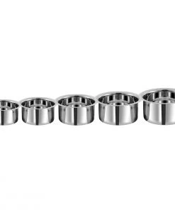 Vinod Cookware Vinod - Kraft Stainless Steel 5 Pc Tope Set 9 Vinod Cookware Vinod - Kraft Stainless Steel 5 Pc Tope Set