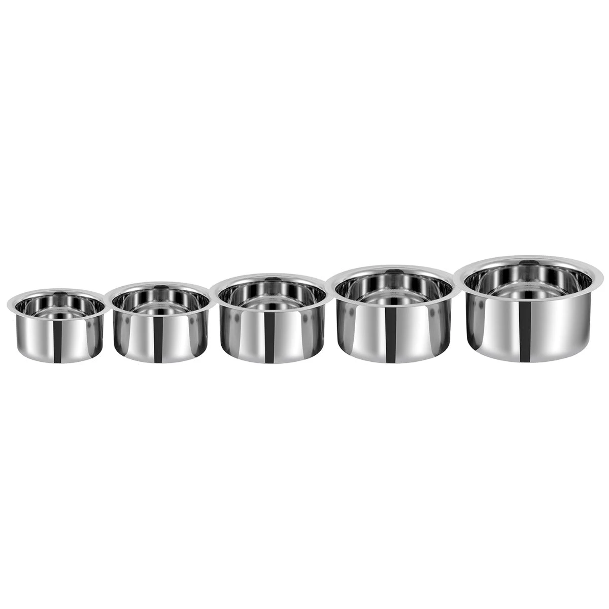 Vinod Cookware Vinod - Kraft Stainless Steel 5 Pc Tope Set 3 Vinod Cookware Vinod - Kraft Stainless Steel 5 Pc Tope Set