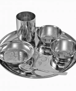 Vinod Cookware Kraft Serveware Vinod - Kraft Radiant Thali Set - 6 Pc