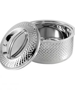 Vinod Cookware Vinod - Kraft Stainless Steel Hammered Casserole