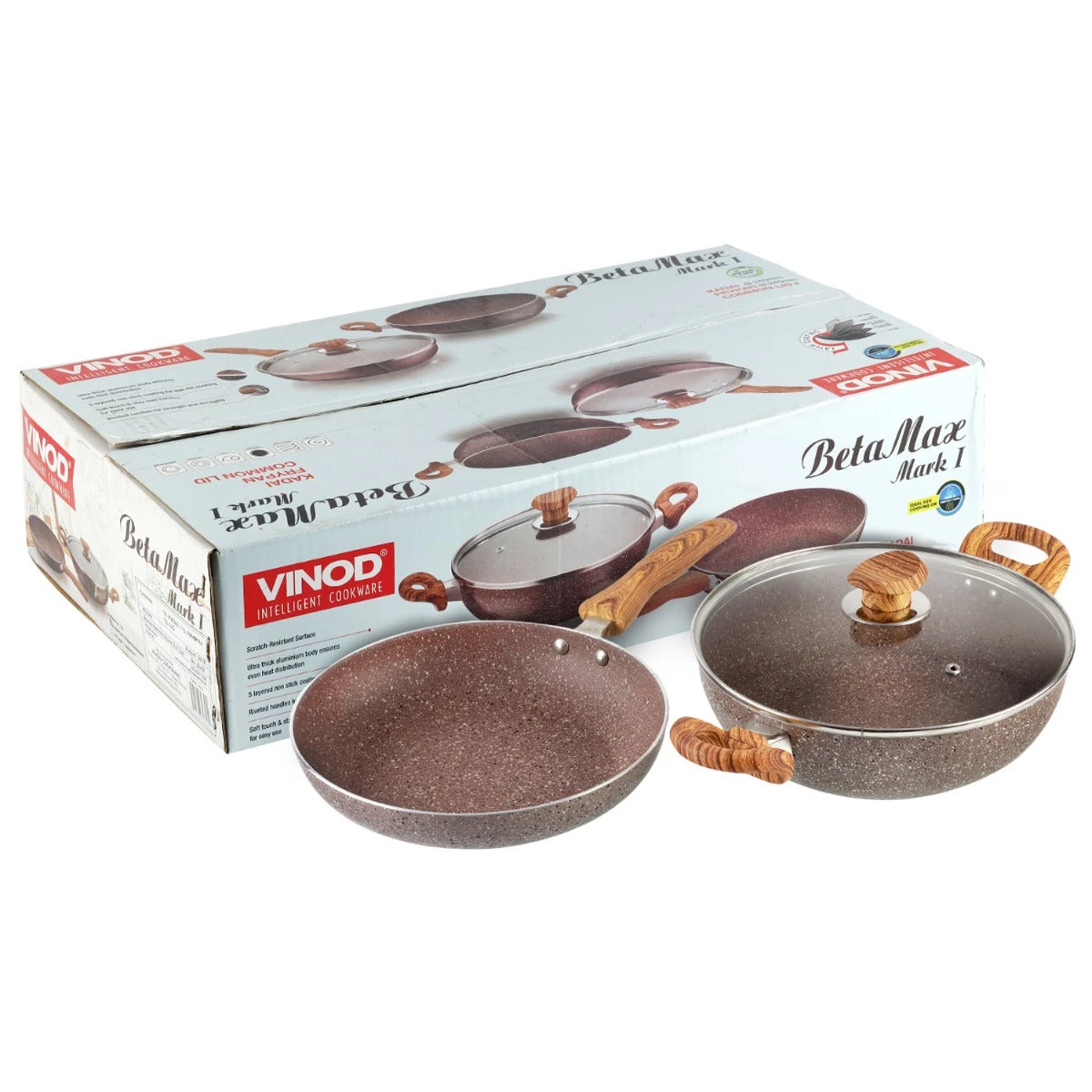 Vinod Cookware Vinod Beta Max Cookware Set (Induction Friendly) 8 Vinod Cookware Vinod Beta Max Cookware Set (Induction Friendly)