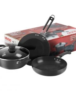 Vinod Cookware Vinod Hard Anodised Cookware Sets (Induction Friendly)