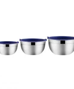 Vinod Cookware Vinod - Kraft Stainless Steel Serve And Storage Set - 3 Pc Kraft Serveware 10 Vinod Cookware Vinod - Kraft Stainless Steel Serve And Storage Set - 3 Pc Kraft Serveware