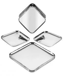 Vinod Cookware Kraft Stainlesss Steel Qubic Dinner - Lunch Set 55 Pc