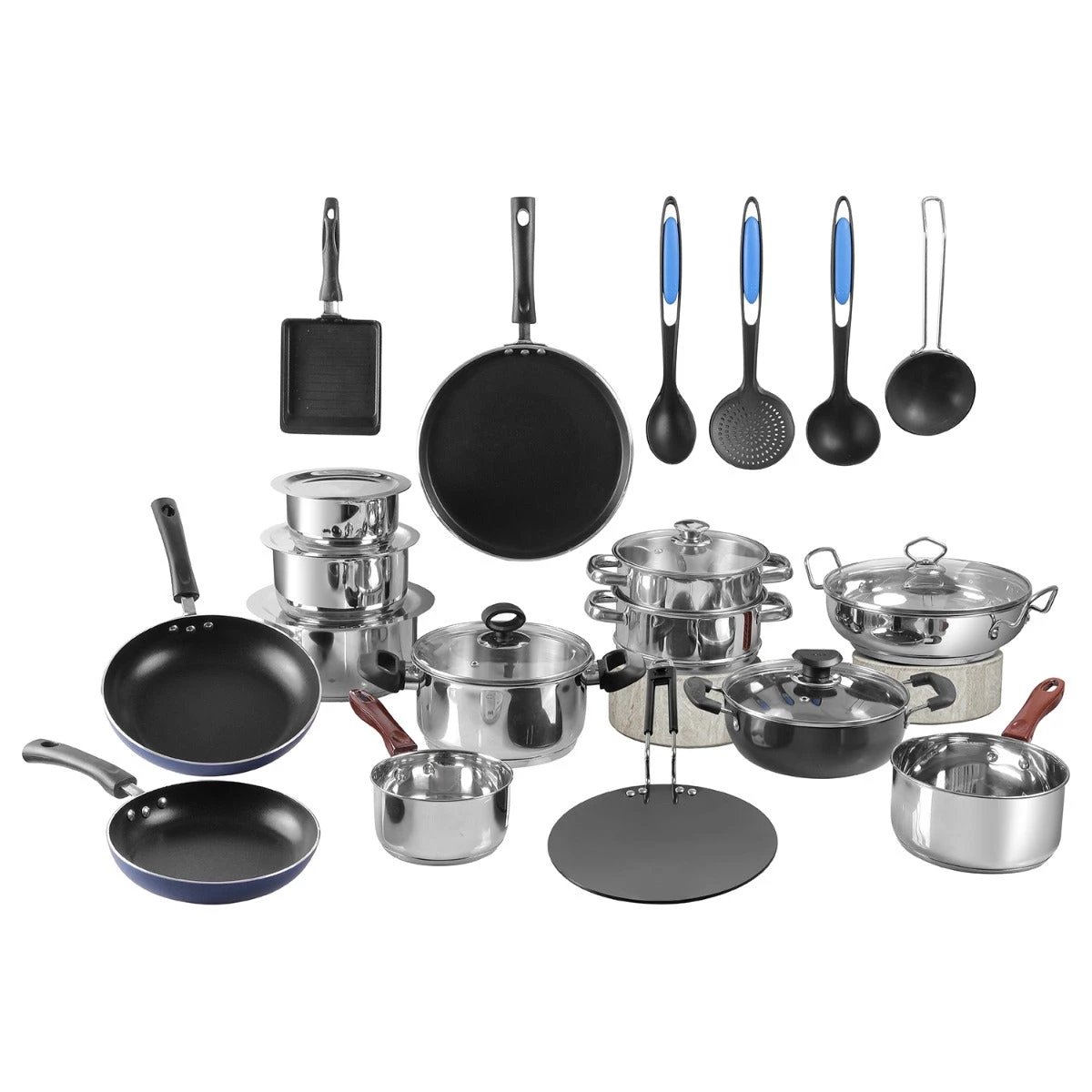 Vinod Cookware Kitchen In The Box Cookware Set - 25 Pieces 2 Vinod Cookware Kitchen In The Box Cookware Set - 25 Pieces