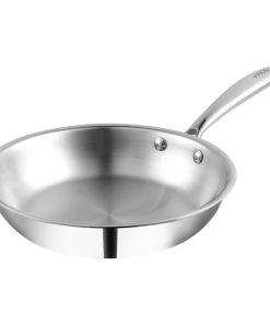 Vinod Cookware Cookware Vinod Platinum Triply Stainless Steel Frypan (Induction Friendly)