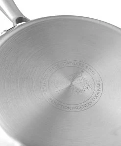 Vinod Cookware Cookware Vinod Platinum Triply Stainless Steel Frypan (Induction Friendly)
