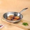 Vinod Cookware Cookware Vinod Platinum Triply Stainless Steel Frypan (Induction Friendly)