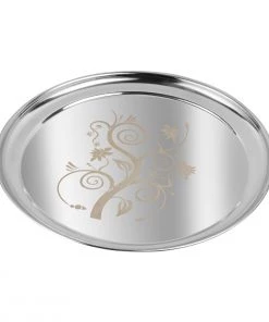 Vinod Cookware Kraft Serveware Vinod - Kraft Patterned Thali Set - 6 Pc