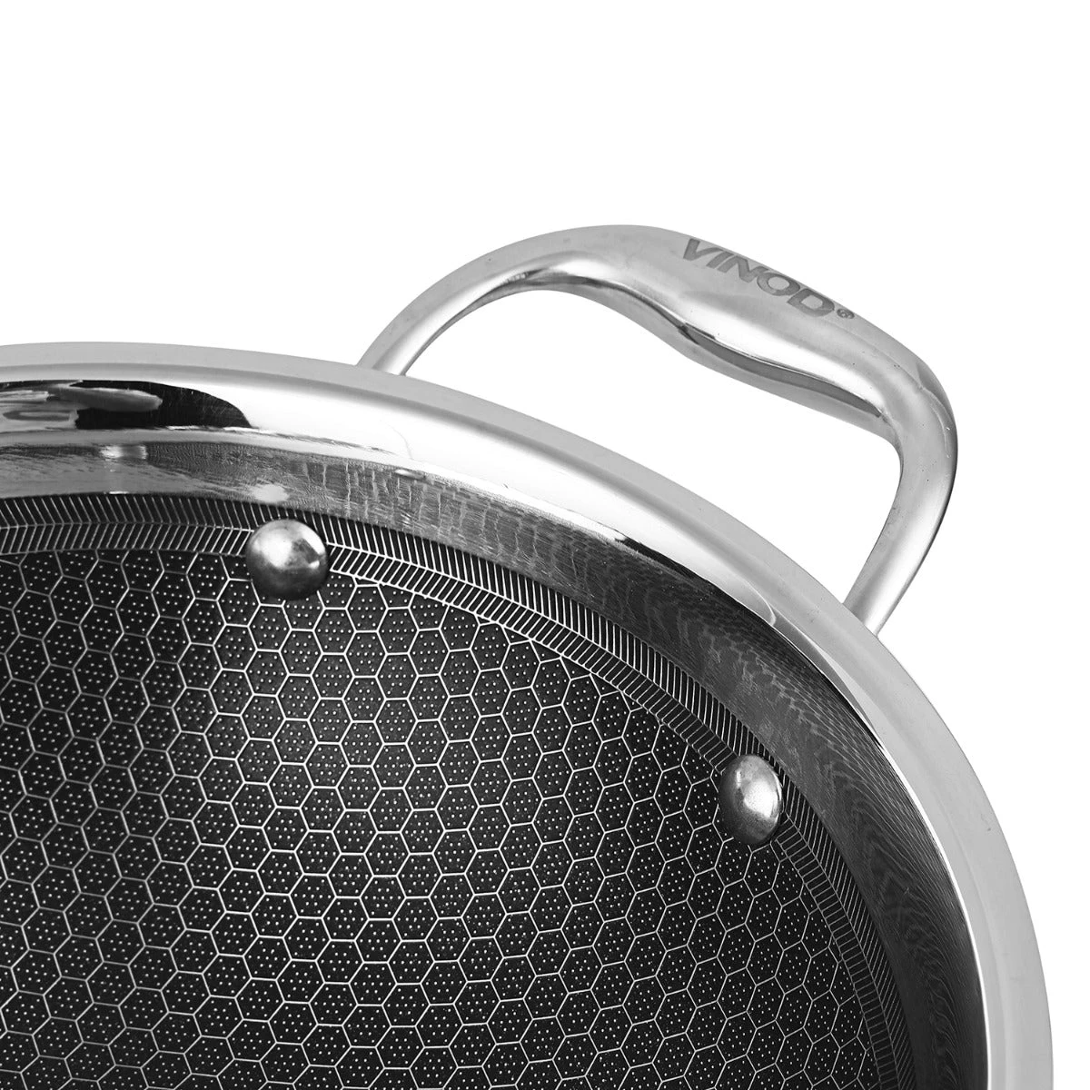 Vinod Cookware Vinod Platinum Triply Stainless Steel X Kadai (Induction Friendly) Cookware 4 Vinod Cookware Vinod Platinum Triply Stainless Steel X Kadai (Induction Friendly) Cookware