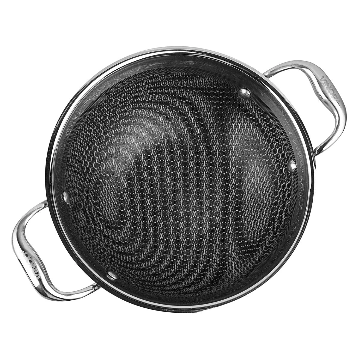 Vinod Cookware Vinod Platinum Triply Stainless Steel X Kadai (Induction Friendly) Cookware 3 Vinod Cookware Vinod Platinum Triply Stainless Steel X Kadai (Induction Friendly) Cookware