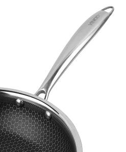 Vinod Cookware Vinod Platinum Triply Stainless Steel X Fry Pan (Induction Friendly) Cookware 12 Vinod Cookware Vinod Platinum Triply Stainless Steel X Fry Pan (Induction Friendly) Cookware