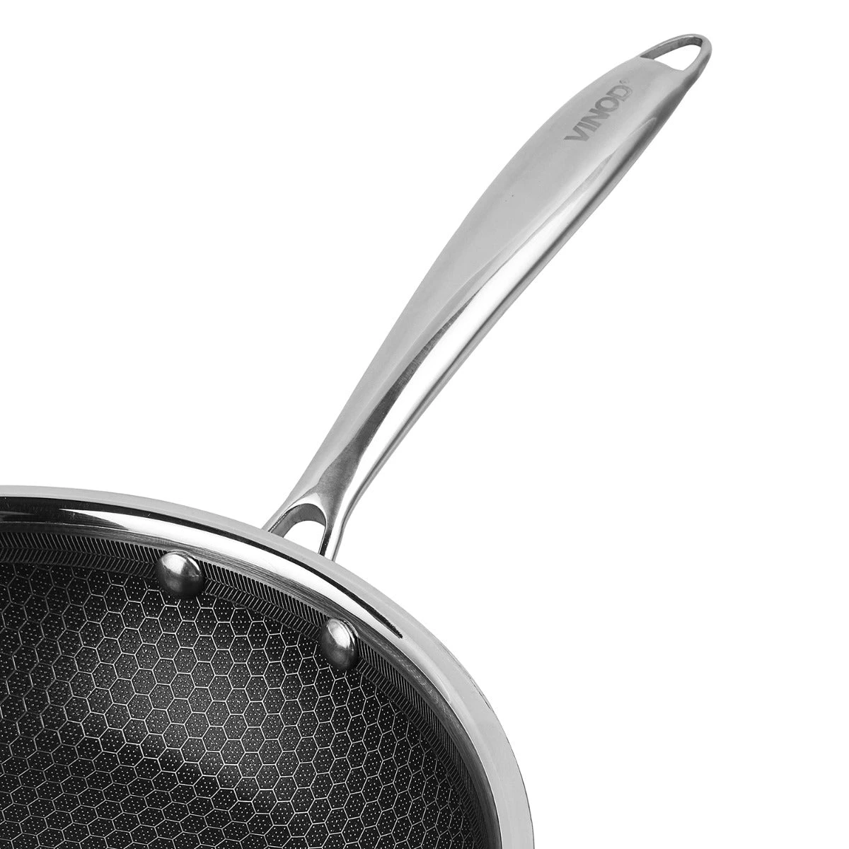 Vinod Cookware Vinod Platinum Triply Stainless Steel X Fry Pan (Induction Friendly) Cookware 5 Vinod Cookware Vinod Platinum Triply Stainless Steel X Fry Pan (Induction Friendly) Cookware