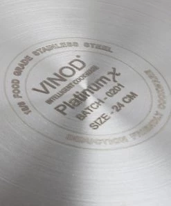Vinod Cookware Vinod Platinum Triply Stainless Steel X Fry Pan (Induction Friendly) Cookware 14 Vinod Cookware Vinod Platinum Triply Stainless Steel X Fry Pan (Induction Friendly) Cookware