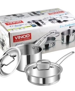 Vinod Cookware Vinod Stainless Steel Classique Deluxe Set (Induction Friendly) Cookware 15 Vinod Cookware Vinod Stainless Steel Classique Deluxe Set (Induction Friendly) Cookware