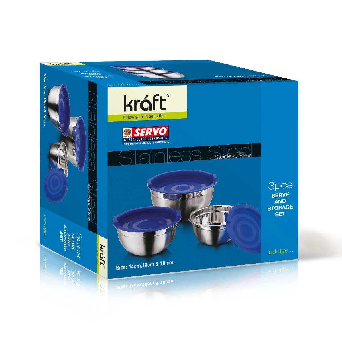 Vinod Cookware Vinod - Kraft Stainless Steel Serve And Storage Set - 3 Pc Kraft Serveware 7 Vinod Cookware Vinod - Kraft Stainless Steel Serve And Storage Set - 3 Pc Kraft Serveware