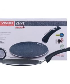 Vinod Cookware Vinod Zest Marbilo Concave Tawa (Induction Friendly) Cookware