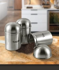 Vinod Cookware Vinod - Kraft High Dome Canister Set Kraft Serveware