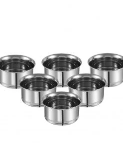 Vinod Cookware Kraft Serveware Vinod - Kraft Stainless Steel Pari Vati/Katori Set Of 6 Pc