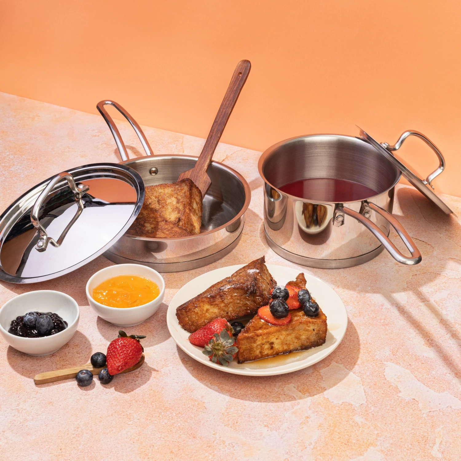 Vinod Cookware Vinod Stainless Steel Classique Deluxe Set (Induction Friendly) Cookware 8 Vinod Cookware Vinod Stainless Steel Classique Deluxe Set (Induction Friendly) Cookware