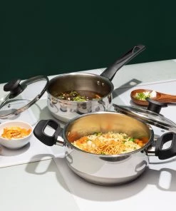 Vinod Cookware Napoli 2pc Set Saucepan1.5 Litre 16 Cm & Saucepot 2.2 Litre 18 Cm