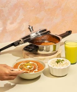 Vinod Cookware Vinod Stainless Steel Deep Pan Pressure Cooker With Lid (Induction Friendly)