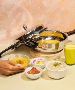 Vinod Cookware Vinod Stainless Steel Deep Pan Pressure Cooker With Lid (Induction Friendly)