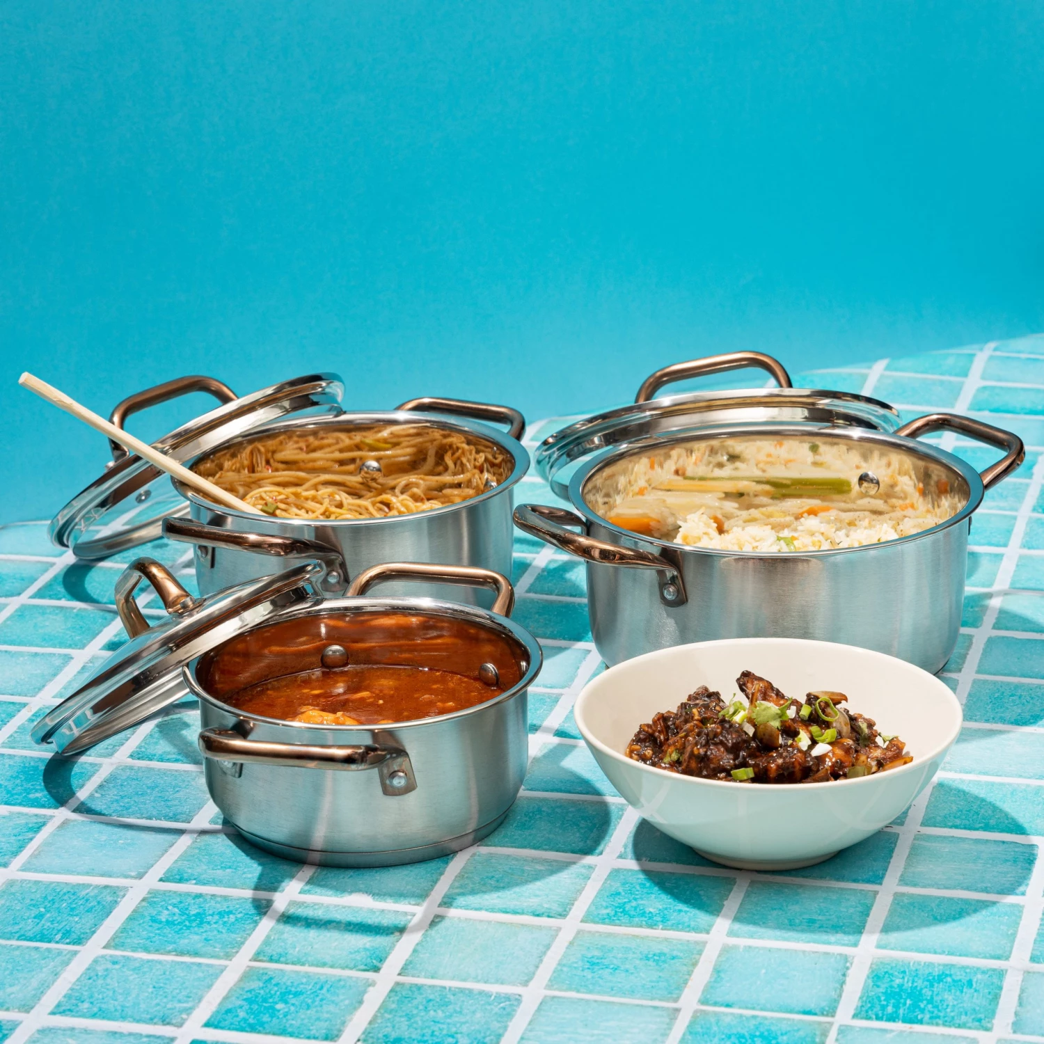 Vinod Cookware Vinod Oxford Stainless Steel Saucepot Set (Induction Friendly) Cookware 1 Vinod Cookware Vinod Oxford Stainless Steel Saucepot Set (Induction Friendly) Cookware