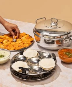 Vinod Cookware Cookware Vinod Stainless Steel Multi Kadai - 26 Cm (Induction Friendly)