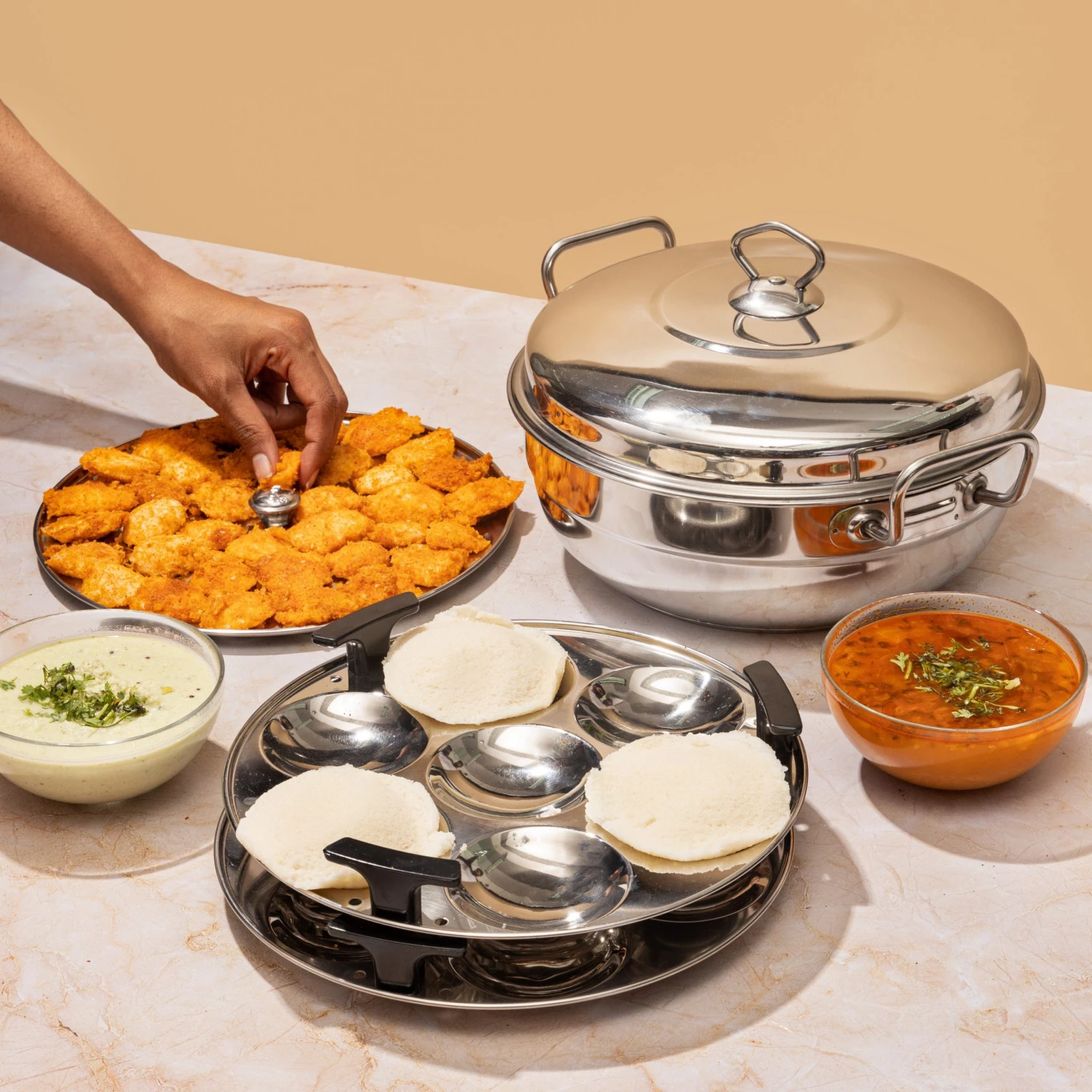 Vinod Cookware Cookware Vinod Stainless Steel Multi Kadai - 26 Cm (Induction Friendly) 2 Vinod Cookware Cookware Vinod Stainless Steel Multi Kadai - 26 Cm (Induction Friendly)