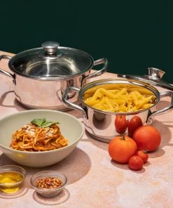 Vinod Cookware Vinod Stainless Steel Roma Casserole Set (Induction Friendly) Cookware