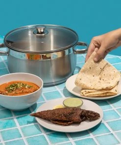 Vinod Cookware Vinod Stainless Steel Two Tone Saucepot With Lid