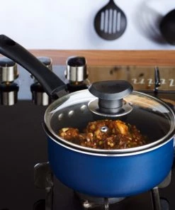 Vinod Cookware Vinod Zest Non Stick Saucepan With Lid