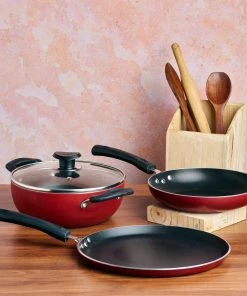 Vinod Cookware Vinod Zest Inducto 3 Piece Combo Set (Induction Friendly)