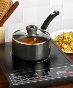 Vinod Cookware Vinod Hanos Non Stick Saucepan With Lid - 16 Cm (Induction Friendly) Cookware