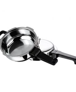 Vinod Cookware Vinod Platinum Triply Deep Pan Pressure Cooker (Induction Friendly) 8 Vinod Cookware Vinod Platinum Triply Deep Pan Pressure Cooker (Induction Friendly)