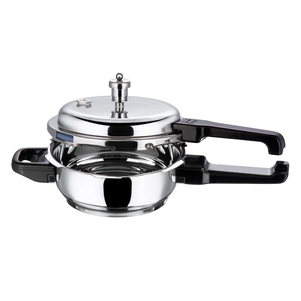 Vinod Cookware Vinod Platinum Triply Deep Pan Pressure Cooker (Induction Friendly) 5 Vinod Cookware Vinod Platinum Triply Deep Pan Pressure Cooker (Induction Friendly)