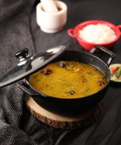 Vinod Cookware Vinod Legacy Pre - Seasoned Cast Iron Kadai