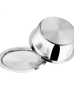 Vinod Cookware Vinod Platinum Triply Stainless Steel Tope With Lid (Induction Friendly) Cookware 6 Vinod Cookware Vinod Platinum Triply Stainless Steel Tope With Lid (Induction Friendly) Cookware