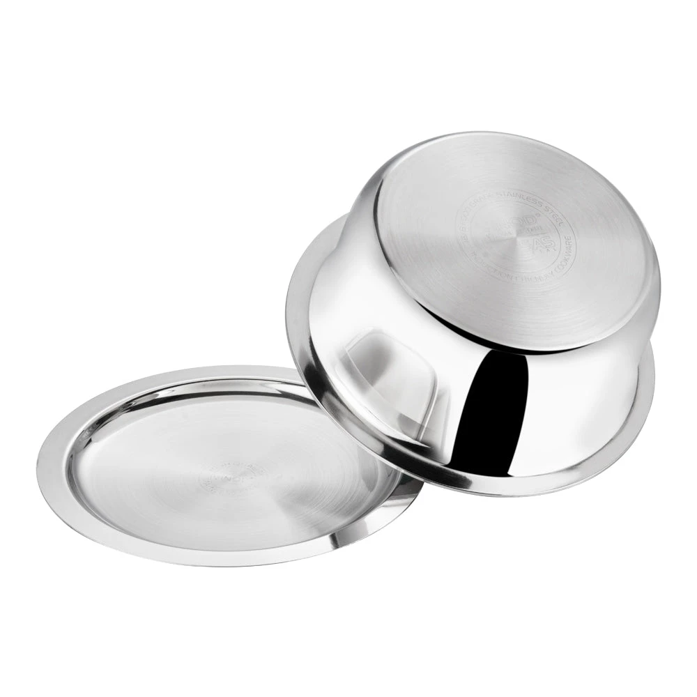 Vinod Cookware Vinod Platinum Triply Stainless Steel Tope With Lid (Induction Friendly) Cookware 3 Vinod Cookware Vinod Platinum Triply Stainless Steel Tope With Lid (Induction Friendly) Cookware