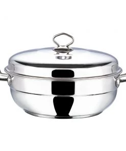 Vinod Cookware Cookware Vinod Stainless Steel Multi Kadai - 26 Cm (Induction Friendly) 9 Vinod Cookware Cookware Vinod Stainless Steel Multi Kadai - 26 Cm (Induction Friendly)